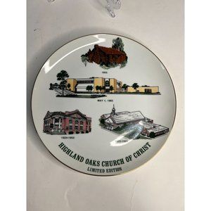 Highland Oaks Church of Christ Vintage Church Plate